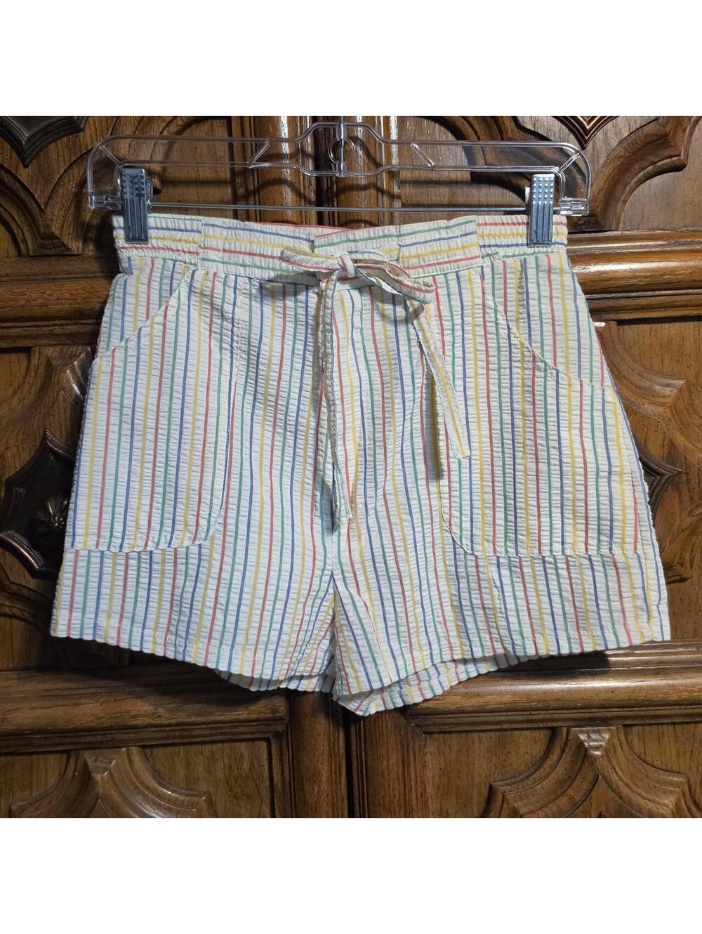 Women's Multi and Cream Shorts